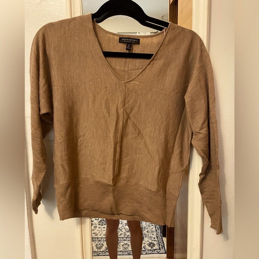 Brown sweater, Banana Republic, petite XS